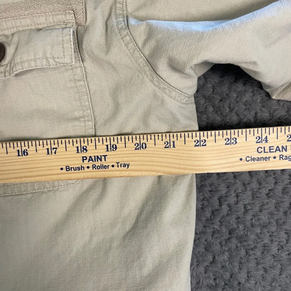 Levi's Sherpa Lined Beige Trucker Jacket Size Large Khaki Casual Shacket - Picture 9 of 10